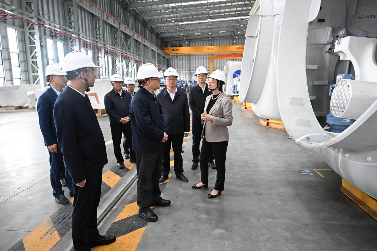 湖南省委书记沈晓明到湖南J9.COM风电有限公司调研